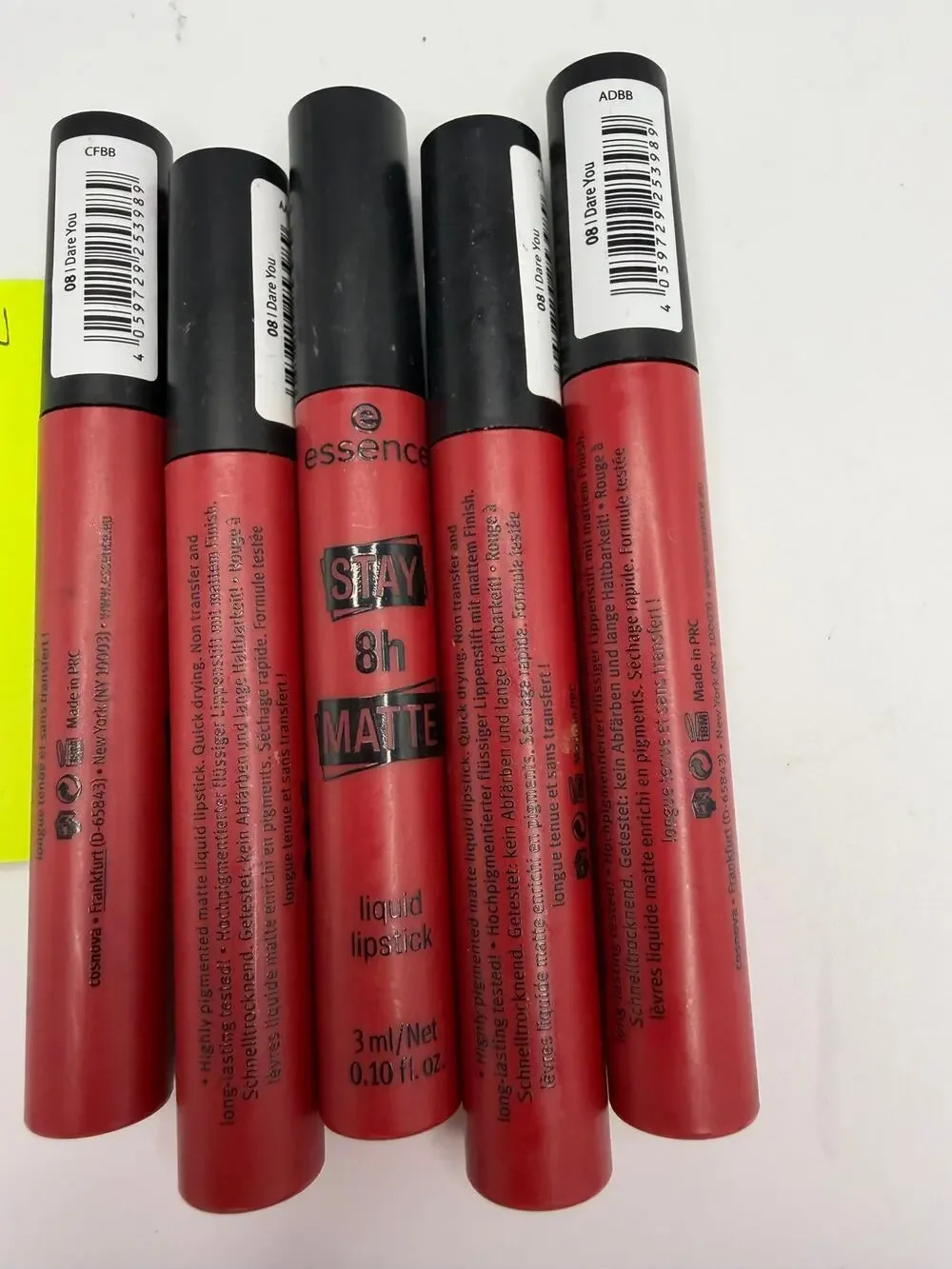Essence Stay 8H Matte Liquid Lipstick 08 I Dare You Lot of 5 3ml